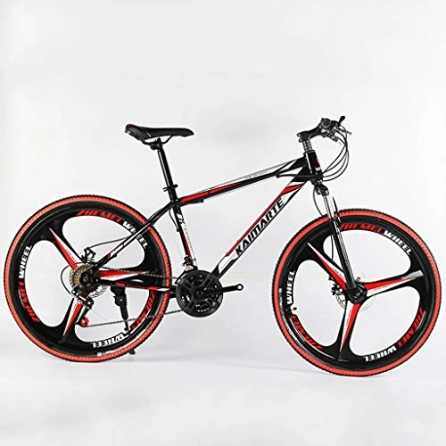 Mountain Bike : WGYDREAM Mountain Bike, 24" MTB Mountain Bicycles 21 24 27 Speeds Ravine Bike Front Suspension Dual Disc Brake Carbon Steel Frame (Color : A, Size : 21 Speed)