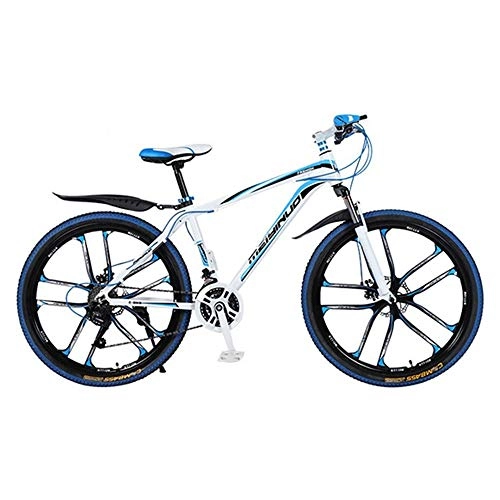 Mountain Bike : WGYDREAM Mountain Bike, Mens  Womens Mountain Bicycles Lightweight Aluminium Alloy Ravine Bike Double Disc Brake and Front Suspension 26inch Wheel (Size : 21-speed)