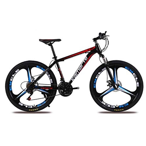 Mountain Bike : WGYDREAM Mountain Bike, Mountain Bicycles 26 Inch Front Suspension Ravine Bike Oneness wheel Dual Disc Brake 21 24 27 Speeds Carbon Steel Frame (Color : B, Size : 21 Speed)