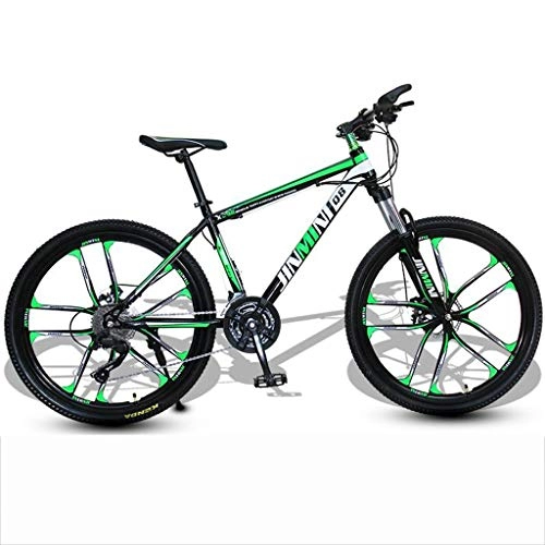 Mountain Bike : WGYDREAM Mountain Bike Youth Adult Mens Womens Bicycle MTB 26inch Mountain Bike, Carbon Steel Frame Hardtail Bike, Double Disc Brake and Front Suspension Mountain Bike for Women Men Adults