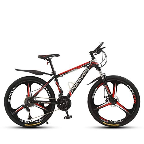 Mountain Bike : WLWLEO Mens Mountain Bike 26 Inch Hardtail Mountain Bike with Front Suspension Comfortable Seat Shock-absorbing Bike Bicycle for Adult Teens, D, 26" 24 speed