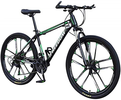 Mountain Bike : WSJYP 26 Inch 21-Speed Mountain Bike Bicycle Adult Student Outdoors Hardtail Mountain Bikes Cycling Road Bikes Exercise Bikes, 26 Inch-Green