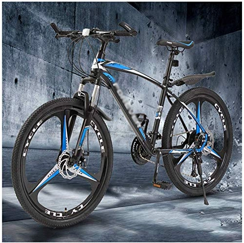 Mountain Bike : WSJYP Adult Mountain Bike 26 / 24 Inch Men's, High-carbon Steel Hardtail Bicycle, 21 / 24 / 27 / 30 Speed Front Suspension Spoke Portable Bicycle, 24 speed-24 Inch