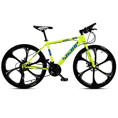 Mountain Bike : XBSLJ Mountain Bikes, Adult Mountain Bike, 24 / 26 Inch Wheels, 21 / 24 / 27 Speed Bicycle MTB ?Gears Dual Disc Brakes Mountain Bicycle