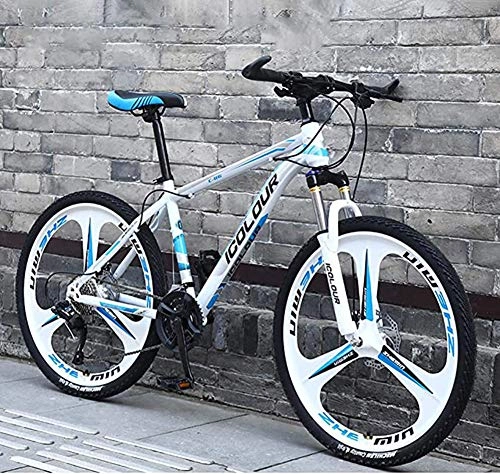 Mountain Bike : XHJZ 26 Inch Mountain Bike Bicycle, Lightweight Aluminum Frame, Double Disc Brake, Hardtail Mountain Bike, B, 30 Speeds