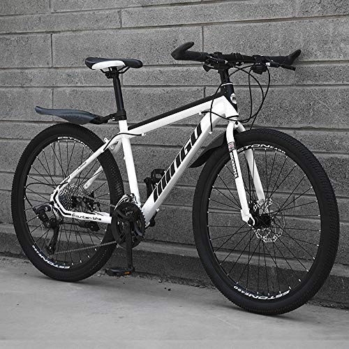 Mountain Bike : ZLZNX 24 Inch Mountain Bike for Adult, Lightweight Aluminum Full Suspension Frame, Suspension Fork, Disc Brake for Riding Outside Sports Travel, B, 27Speed