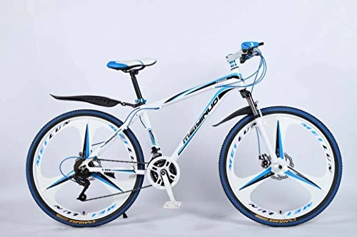 Mountain Bike : ZTYD 26In 27-Speed Mountain Bike for Adult, Lightweight Aluminum Alloy Full Frame, Wheel Front Suspension Mens Bicycle, Disc Brake, Blue, D