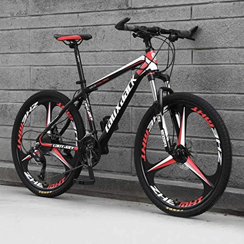 Mountain Bike : zxcvb 21-Speed Men's Mountain Bike Double Disc Brake 24 / 26 Inches All-Terrain City Bikes Adults Outdoor Cycling Hard Tail Front Suspension Exercise Bikes