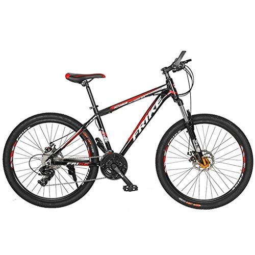 Mountain Bike : zxcvb 26-Inch Aluminum Alloy Mountain Bike, Adult Bicycle 21-Speed, Shock Absorption Dual Disc Brakes, Unisex