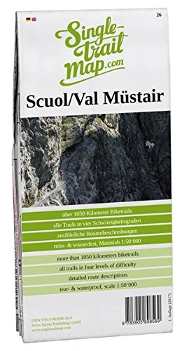 Mountainbike-Bücher : Singletrail Map 026 Scuol / Val Müstair: Das Kartenblatt Scuol / Val Müstair umfasst das gesamte Münstertal und Teil der oberen Vinschgaus. Es enthält ... bekanntesten Mountainbike-Karten der Alpen.)