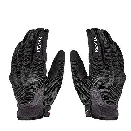 Mountain Bike Gloves : Cycling Gloves Full Finger, Touchscreen Cycling Gloves Full Finger Mountain Bike Gloves With Pad Anti-Slip Shock-Absorbing Breathable, Mtb Gloves For Men Women, Black, M