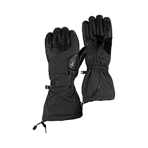 Mountain Bike Gloves : Mammut Unisex_Adult Scalottas Gloves, Black, 7 (EU)