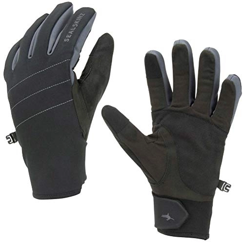 Mountain Bike Gloves : SealSkinz All Weather Unisex Waterproof Fusion Control Cycling Gloves - Black, Medium / Full Finger Winter Ride Cycle Bike Mitten Hand Wear Mitt Pair Warm Mountain MTB Road Commute Rain Water Resistant