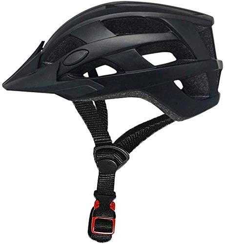 Mountain Bike Helmet : Adult Professional Bicycle Helmet Protective Gear For Men And Women One-piece Mountain Riding Helmet Effective xtrxtrdsf (Color : Black)