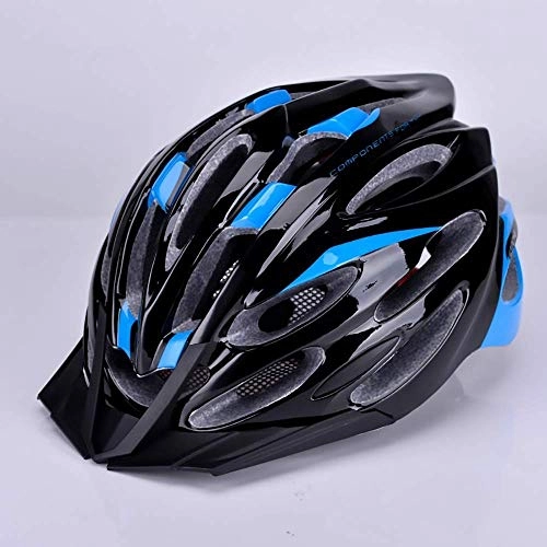 Mountain Bike Helmet : Bicycle Helmet Mountain Bike Riding Helmet Road Safety Helmet With Insect Net Outdoor Riding Equipment Size Adjustable Effective xtrxtrdsf (Color : Blue)