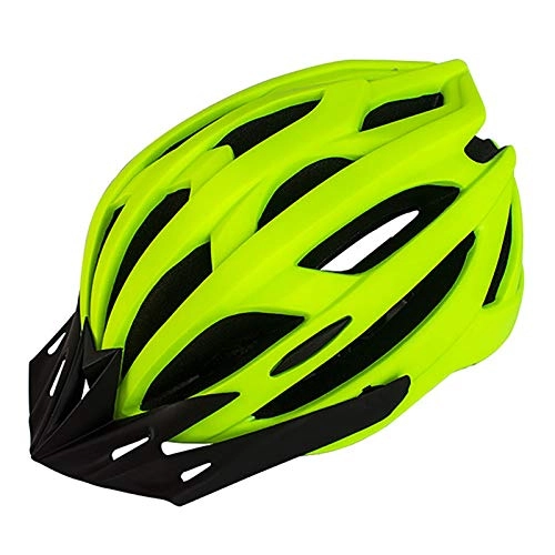 Mountain Bike Helmet : Bicycle Helmet, One-piece 21-hole Ultra-light Adjustable Size Mountain Road Yellow Bicycle Helmet Unisex