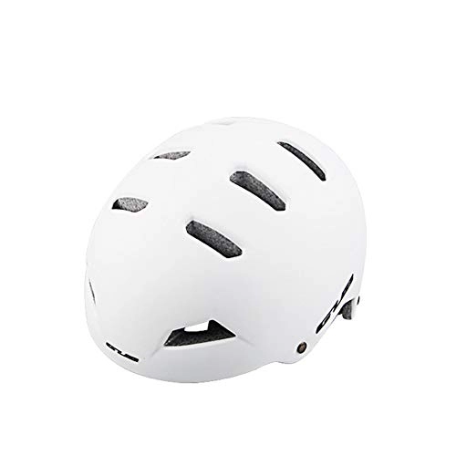 Mountain Bike Helmet : FYLY-Cycling Helmet for Road and Mountain, 10 Vents Adjustable Safety Certified Bike Helmet, for Adult Men & Women 55-59Cm, White