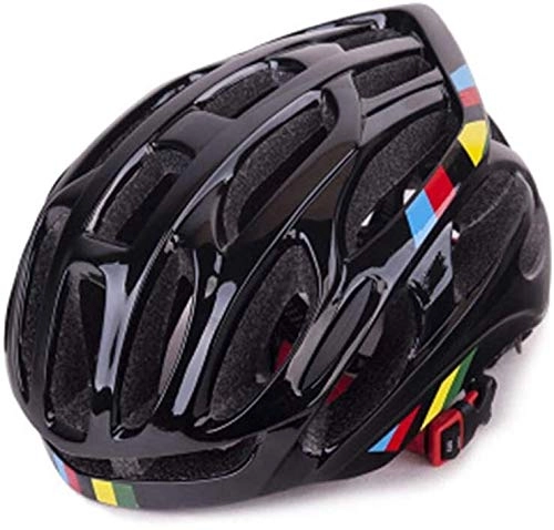 Mountain Bike Helmet : helmet Youth lightweight mountain bike helmet scooter skating men and women safety protection riding CE certification impact resistance (6 colors) motorcycle helmet (Color : Black)