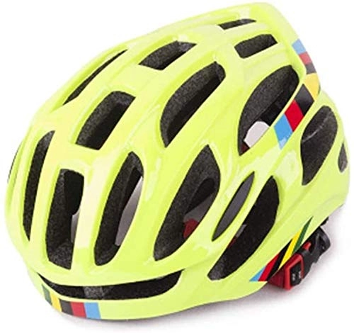 Mountain Bike Helmet : helmet Youth lightweight mountain bike helmet scooter skating men and women safety protection riding CE certification impact resistance (6 colors) motorcycle helmet (Color : Yellow)