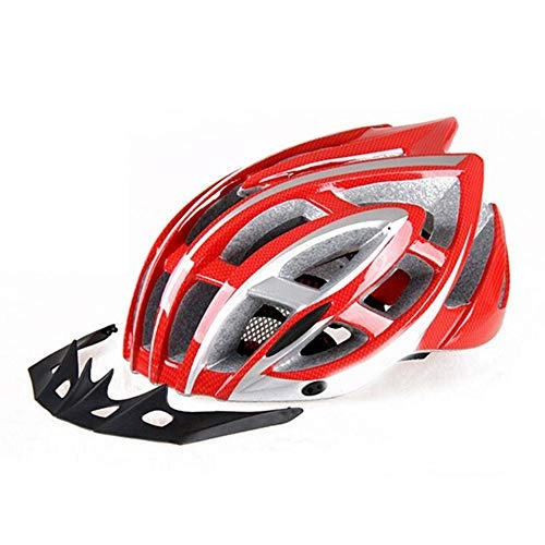 Mountain Bike Helmet : Helmet Yuan Ou Cycle Helmet Mtb Insect Net Super Light Sport 58-62cm Red