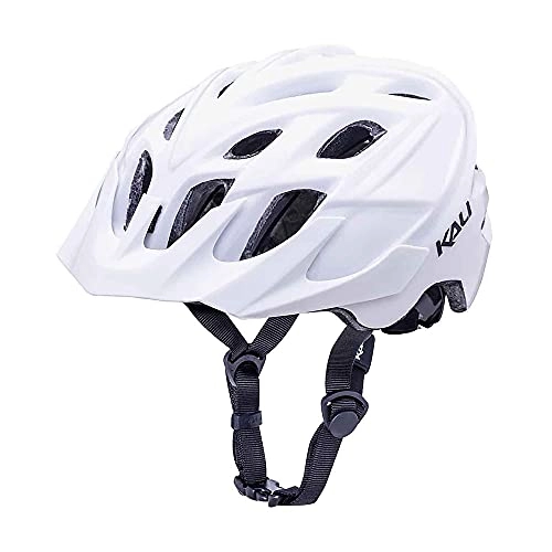 Mountain Bike Helmet : KALI Chakra Solo Trail Unisex Mountain Bike Helmet - White, L / XL / MTB Adult Ride Cycle Head Wear Lid Skull Protection Off Road Protective Safe Guard Protective Cycling Hat Riding Dial Fit Headwear