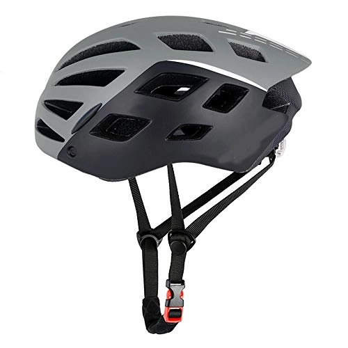 Mountain Bike Helmet : Kaper Go Mountain Bike UV Protection Sunscreen Riding Helmet Integrated Molding Helmet Unisex (Color : Gray)