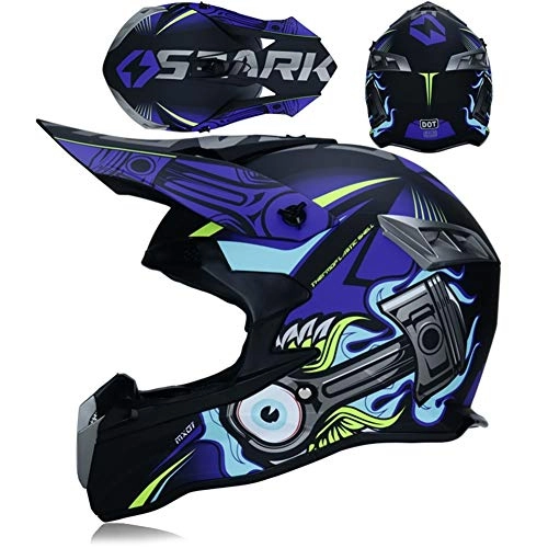 Mountain Bike Helmet : Latest Off-road Motorcycle Helmet Bicycle Downhill AM DH Mountain Bike Capacete Cross Helmet Casco Motocross (Color : 21, Size : XL)