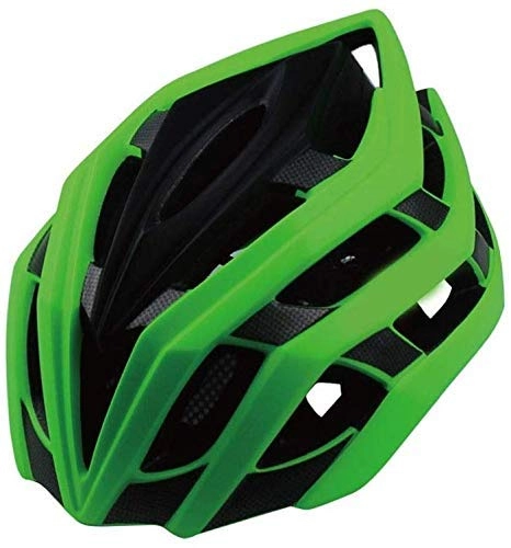 Mountain Bike Helmet : Male And Female Bicycle Helmet Adult Mountain Bike Riding Helmet Roller Skating Helmet Integrated Molding Effective xtrxtrdsf (Color : Green)