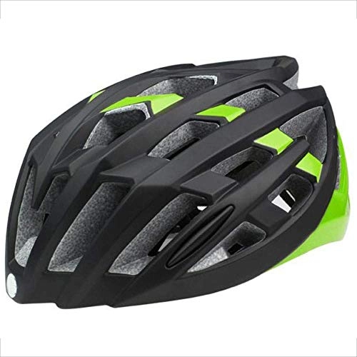 Mountain Bike Helmet : Mountain Road Bicycle Helmet Men And Women Breathable Sports Outdoor Riding Equipment Helmet Effective xtrxtrdsf (Color : Green)
