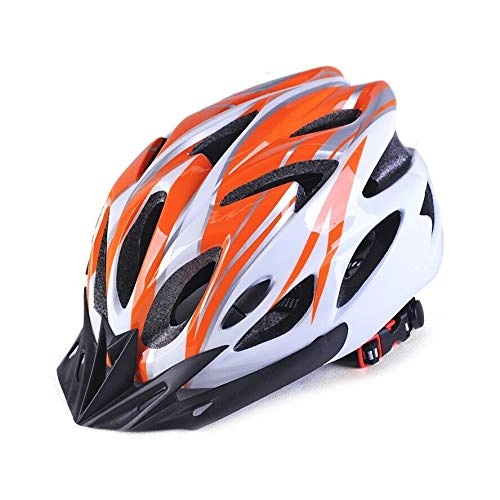 Mountain Bike Helmet : Really miss you 2020 Adjustable Cycling Helmet Mtb Ultralight Racing Cycling Helmet Outdoor Sports Road Bike Helmet Head Protector (Color : Orange)