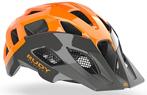 Mountain Bike Helmet : Rudy Project Crossway MTB Helmet Lead Orange Fluorescent Shiny Head Circumference S-M 55-58 cm