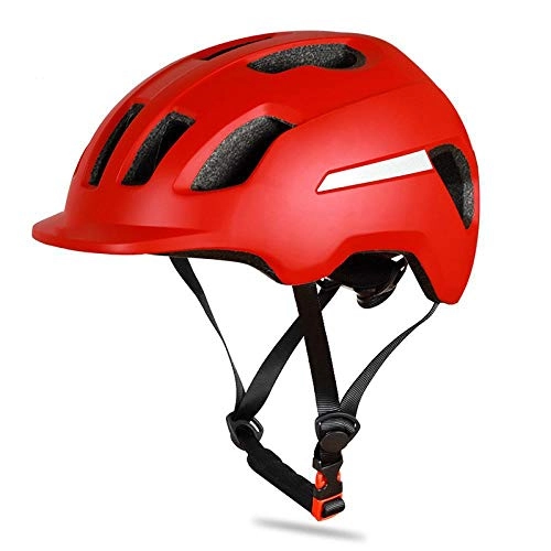 Mountain Bike Helmet : SFBBBO Bike Helmet Bicycle Helmet Ultralight Adjustable Electric Bike Safety Cap MTB Mountain Road Cycling Helmet Red