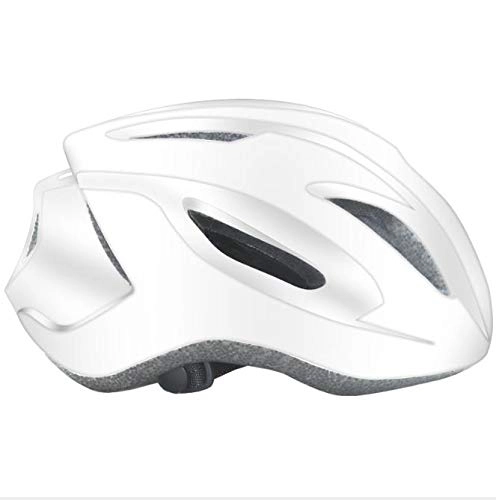 Mountain Bike Helmet : SHR-GCHAO Riding Helmet, EPS + Road Bike for Men And Women Equipped with Roads, Mountain Bike Integrated Bicycle Helmet, (Black And White), White, One size