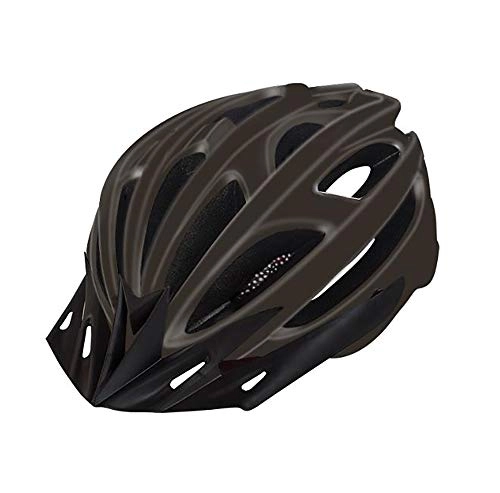 Mountain Bike Helmet : SHR-GCHAO Taillight Warning Riding Helmet, Road Mountain Bike Integrated Bicycle Helmet, Men And Women Road Bike Equipment (One Size), fluorescent blue