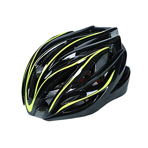 Mountain Bike Helmet : Stella Fella Helmets Men One-piece EPS Bicycle Helmet Riding Helmet Mountain Bike Helmet Head Circumference Adjustable (Color : Yellow)