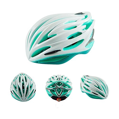 Mountain Bike Helmet : TBSHLT Mountain Bike Bicycle Helmet Integrated Skeleton Helmet Adjustable Lightweight Helmet for Men and Women Variety of Colors Are Stylish and Durable, Cyan