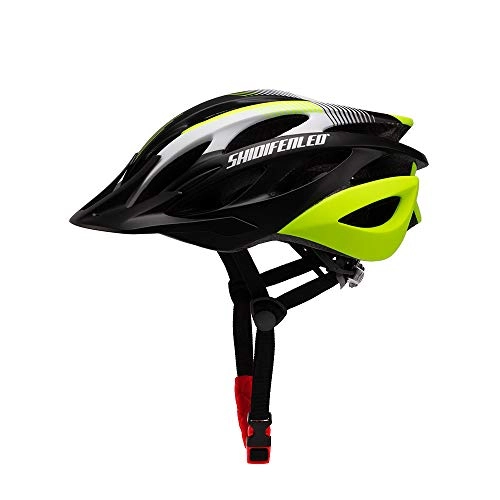 Mountain Bike Helmet : XIWANG Electric bike helmet, bike mountain bike men and women adult cycling helmet, outdoor sports equipment (54-58cm) Average code Yellow