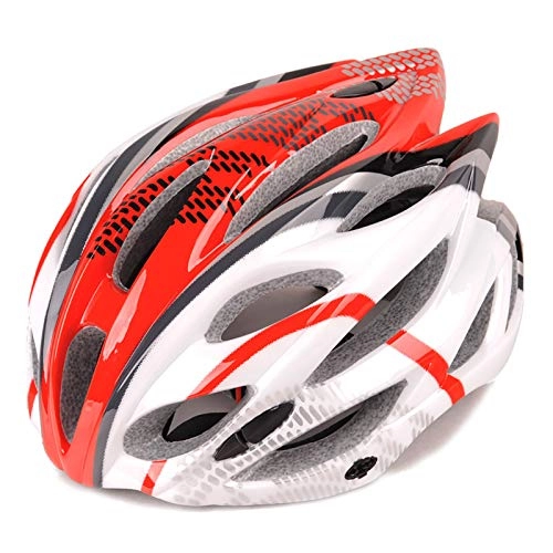 Mountain Bike Helmet : YATT Bicycle Helmet, One-piece 22 Holes Breathable Lightweight Detachable Red Mountain Bike Helmet With Reflective Sticker Adjuster Can Be Worn By Both Men Women