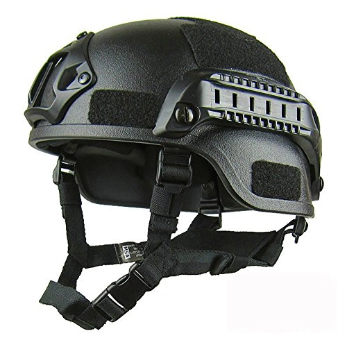 Mountain Bike Helmet : Yiran Military Tactical Helmet - MICH 2000 Action Version Tactical CS Helmet with NVG Mount and Side Rails for Mountain Bike Bicycle Cycling Games Equipment War Field Operations Helmet