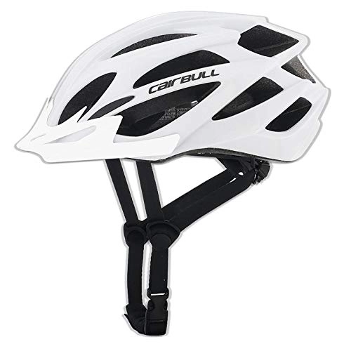 Mountain Bike Helmet : YMYGBH Bicycle Helmets Matte Men Women Men Women Bike Helmet Back Light Mountain Road Bike Fully Shaped MTB Cycling Helmets (Color : WhiteM / L)