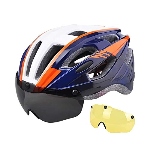 Mountain Bike Helmet : YuuHeeER 1 Set Racing Helmet Cycling Helmet Breathable Mountain Bike Motorcycle With Goggles Cycling Equipment Safety Summer