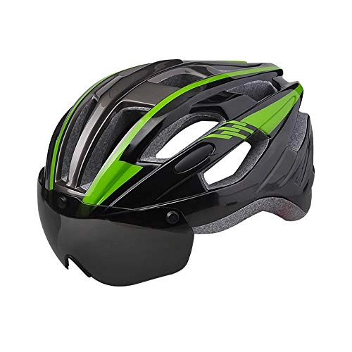 Mountain Bike Helmet : YuuHeeER 1 Set Racing Helmet Cycling Helmet Mountain Bike Cycling Equipment Safety Motorcycle With Goggles Summer Breathable