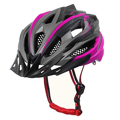 Mountain Bike Helmet : YWZQ Mountain Bike Helmet, Safety Superlight Adjustable Bicycle Helmet MTB Helmet with Detachable Visor Men And Women Riding Helmet, Pink
