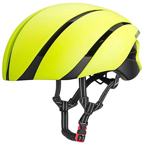 Mountain Bike Helmet : YWZQ Ultralight Bike Helmet, Cycling EPS Integrally-Molded Helmet Reflective Mtb Bicycle Safety Hat for Men Women 57-62 CM, Yellow