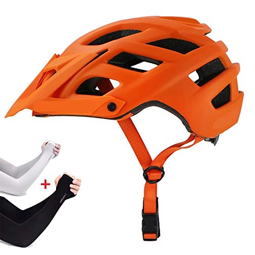 Mountain Bike Helmet : YYYY Exclusky Mountain Bike Helmet, Sport Headwear, 22 Vents, Cycling Bicycle Helmets Adjustable Lightweight Adults Outdoor Sports Cycle Helmet-Orange