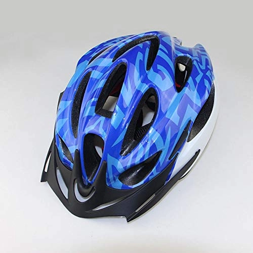 Mountain Bike Helmet : YZYZYZ helmets Adult Riding Ultralight Bicycle Helmet Integrated Molding Road Mountain Unisex Helmet (Color : Blue, Size : M)