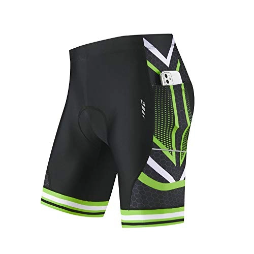 Mountain Bike Short : BALEAF Men's Cycling Shorts 4D Padded Bicycle Riding Bike Pants Pockets UPF50+ Road Bike Cycle Shorts Green L