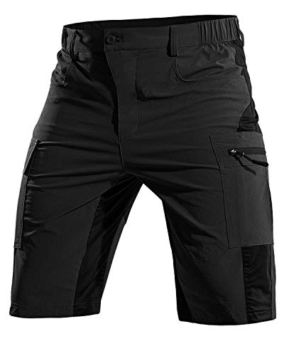 Mountain Bike Short : Cycorld MTB Men's Cycling Shorts, Mountain Bike Trousers, Cycling Shorts, Quick-Drying MTB Shorts, Breathable Outdoor Bike Shorts, mens, 2020 Neueste MTB Shorts-09, Newest Black, XXL