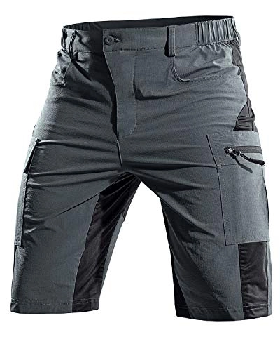 Mountain Bike Short : Cycorld MTB Men's Cycling Shorts, Mountain Bike Trousers, Cycling Shorts, Quick-Drying MTB Shorts, Breathable Outdoor Bike Shorts, mens, 2020 Neueste MTB Shorts-09, Newest Grey, M