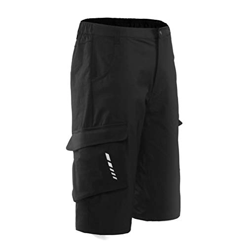 Mountain Bike Short : Hihey men bike pants mountain bike pants bike pants men short, outdoor sport men bike pants MTB bike shorts (black / l)